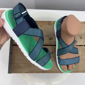 Ryka Wide Width Strappy Sandals size 9.5‎ W BELMAR Shoes Lightweight